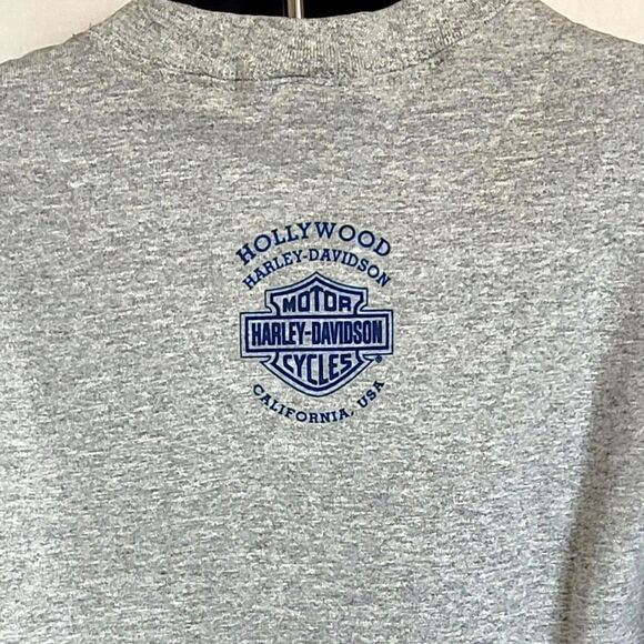 Harley-Davidson Boys XL Gray Crewneck Sweatshirt Y2K De-Lux - Picture 4 of 10